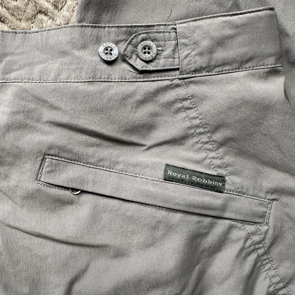 Royal Robbins Pants Womens 14 Brown Stretch Nylon Hiking Outdoor Travel - Picture 4 of 8